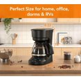 thumbnail image 3 of Cafetera de goteo Electactic de 5 tazas con reloj digital, negra, 3 of 9