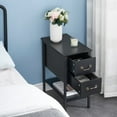thumbnail image 5 of VECELO Nightstand with Drawer and Open Shelf for Living Room/Bedroom/Office, Black, 5 of 8