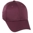 thumbnail image 2 of Daxton Performance Hat High Profile Structured Baseball Cap, Burgundy, 2 of 5
