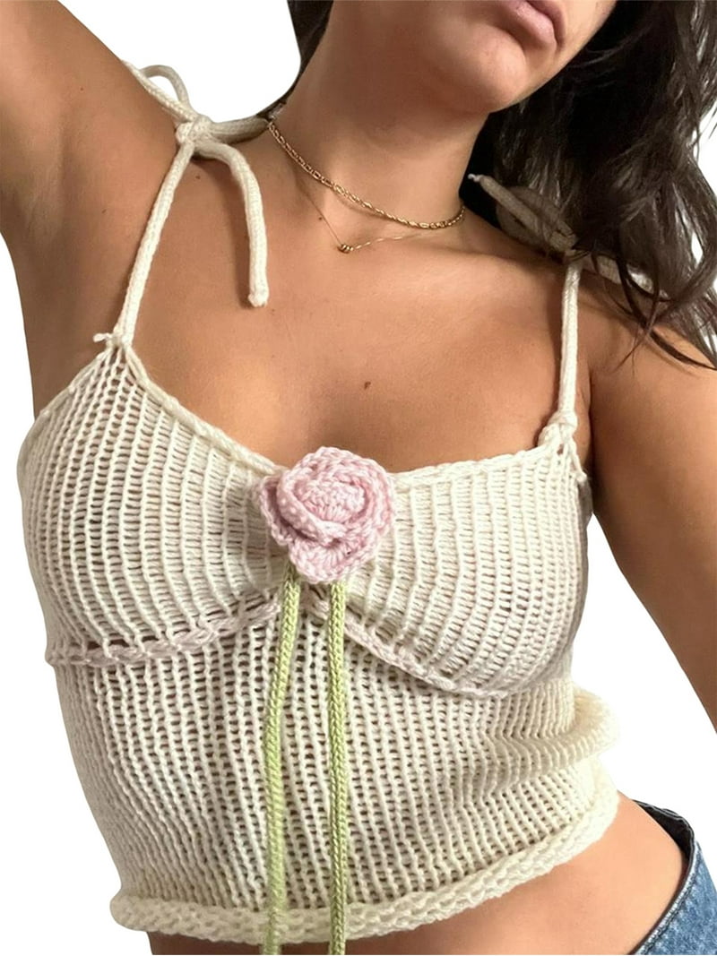 美品✨️UN3D TRIVIAL BORDER ASYMME KNIT TOP Eco Giselle Printed Asymmetrical Top | GUESS