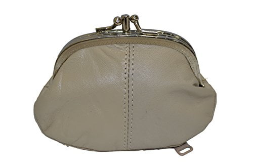 Coin Purse Double Frame with Zipper Pocket 