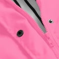 thumbnail image 6 of RUIPIN Boys Girls Raincoat Lightweight Breathable Waterproof Hooded Rain Jacket with Striped Hat Windbreaker Easy to Fold,Color:Hot Pink,Size:7-8 Years, 6 of 8