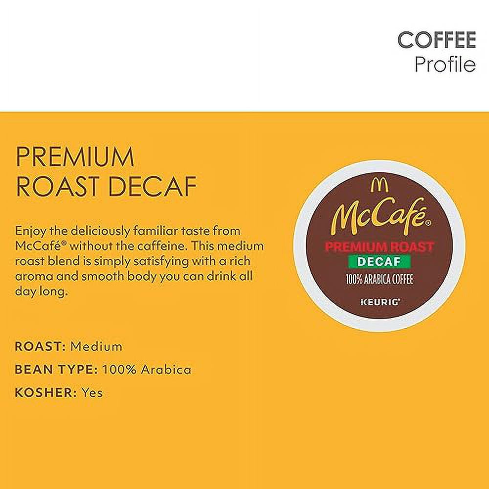 McCafÃ© Decaf Premium Medium Roast K-Cup Coffee Pods (72 Pods, 6 Packs of 12)