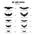thumbnail image 1 of YTCAMLO Halloween Decorations indoor Outdoor on Clearance,Three-dimensional Halloween LED Night Light Bats Holiday Party Window Display Garage Decoration PVC Flash Wall Stick,Fall Decorations for Home, 1 of 6