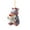 D, variant on 2D Acrylic Hippo Christmas Ornament with Cake, Cute Festive Hanging Decor for Animal Lovers and Holiday Season Decorations - C