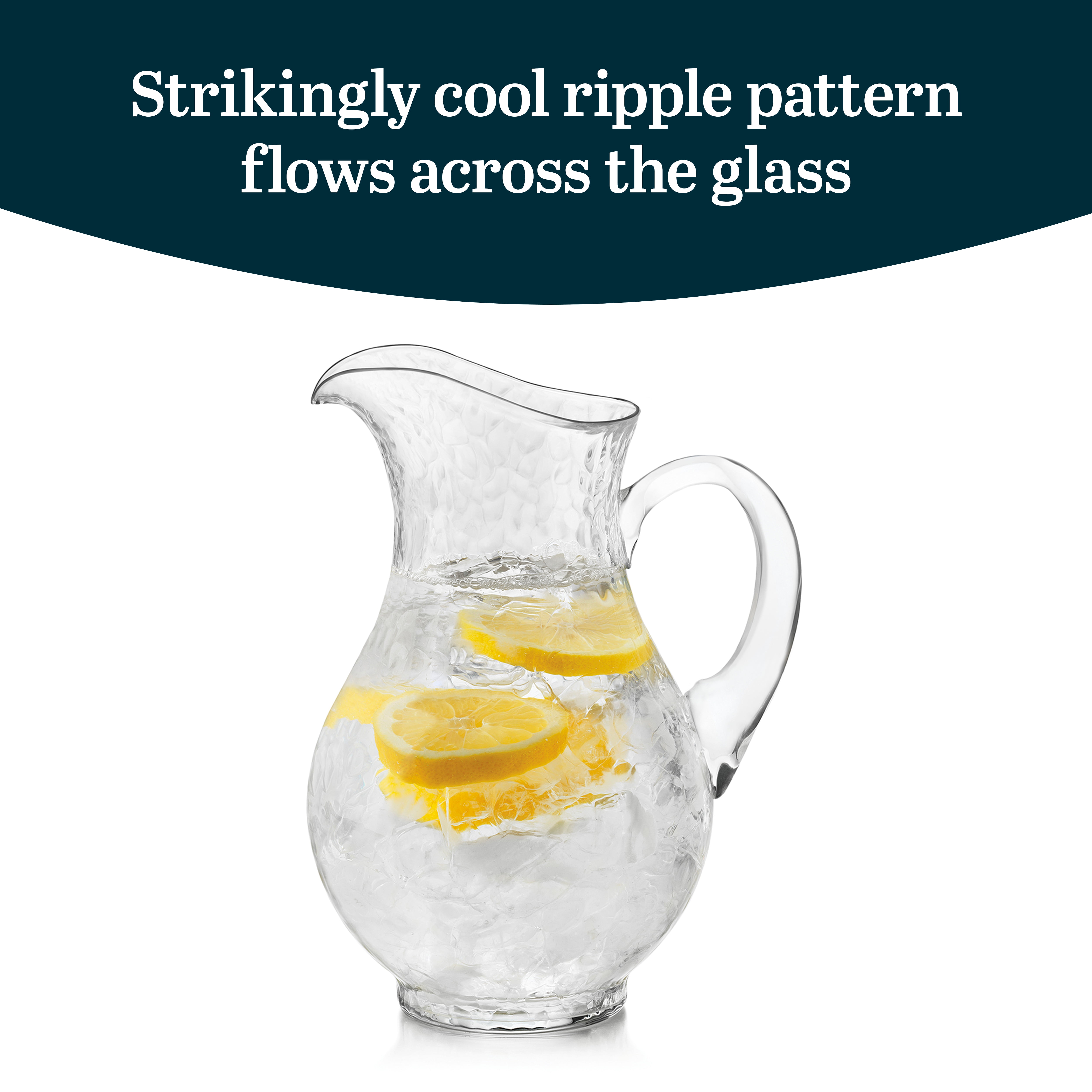 Libbey Yucatan Glass Pitcher, 86.9-ounce