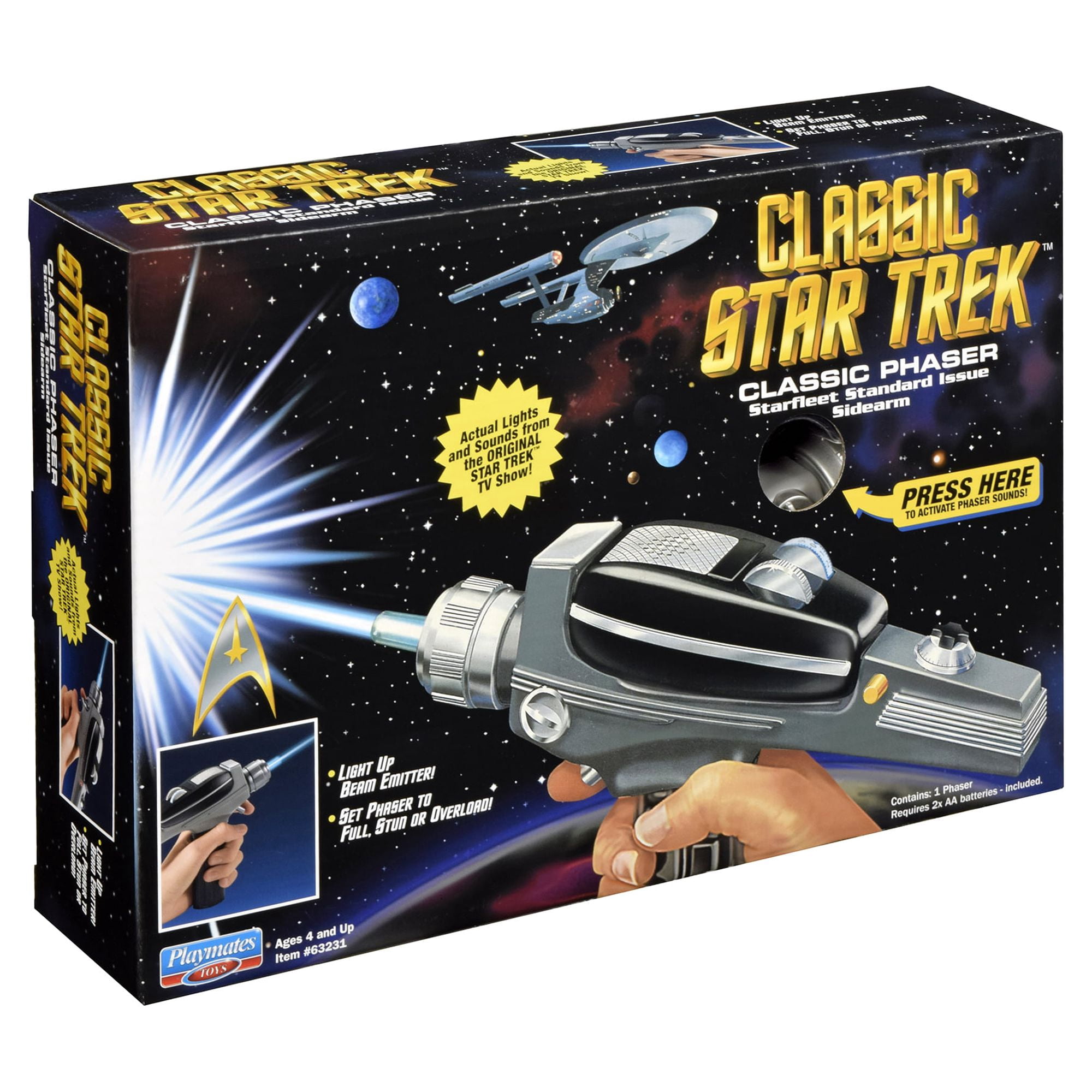 CLASSIC STAR TREK フェイザーガン　プレイメイツ社製 REVIEW - Classic Star Trek - Classic Phaser - Playmates - YouTube