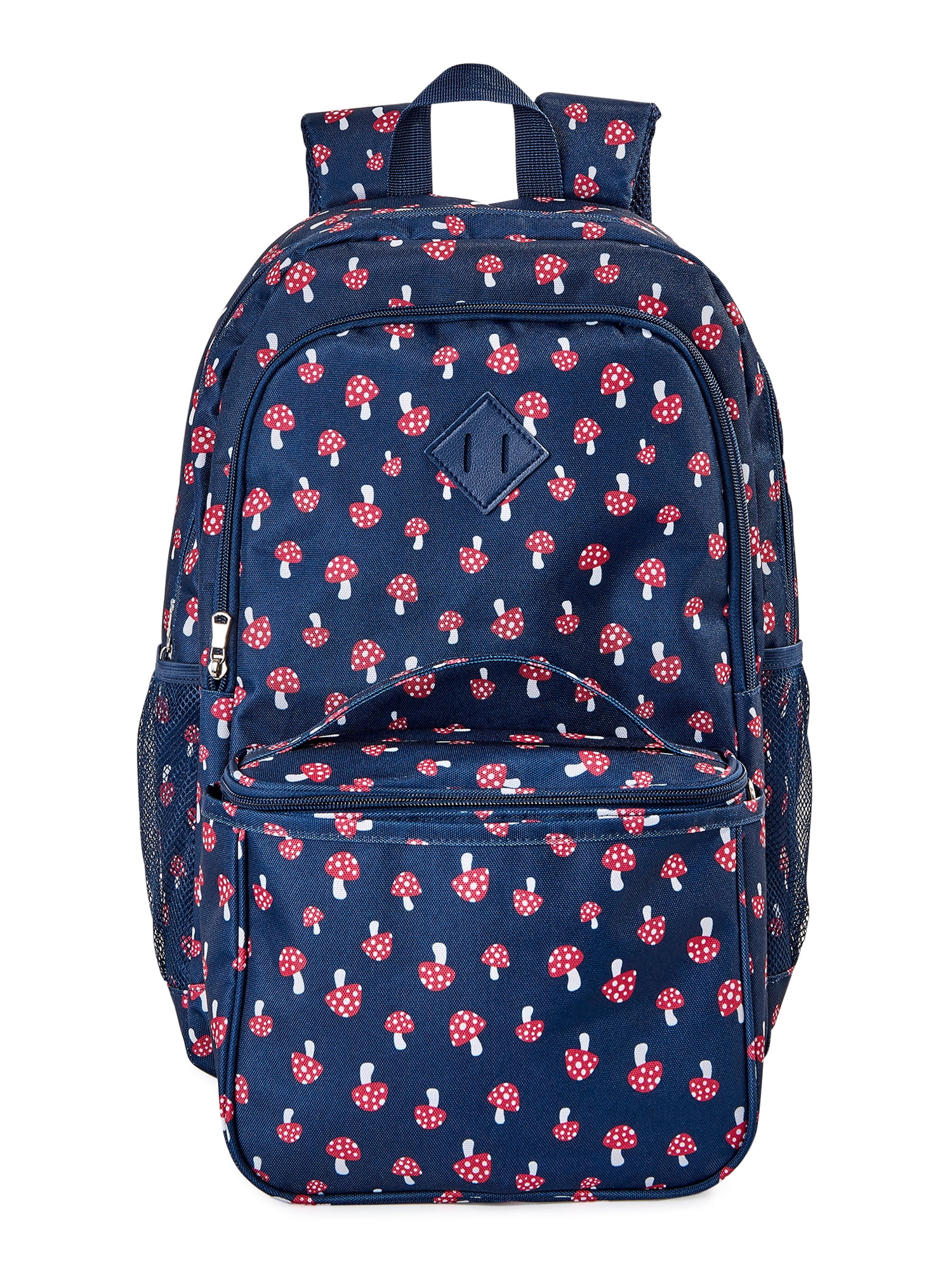 No Boundaries Women’s Backpack Duo with Square Lunchbox Navy Mushroom ...