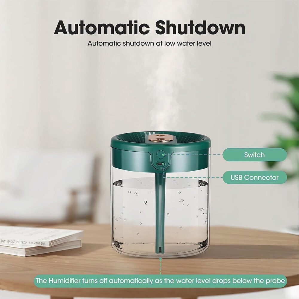 Humidifier Plant Humidifier Ultra-quiet with Humidity Indicator 2000ml