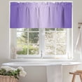 thumbnail image 4 of Ombre Valances for Windows, 42 x 18in, Violet Purple Gradient Rod Pocket Kitchen Valance Curtain Light Filtering Window Treatments for Living Room Bedroom, 1 Panel, 4 of 7