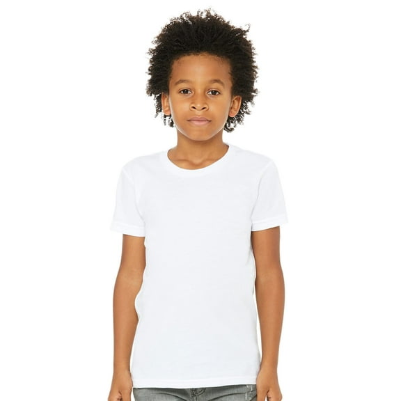 Bella & Canvas B38006855 Youth Jersey T-Shirt, Storm - Large