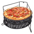 thumbnail image 1 of Juego para Hornear Pizza - Contiene 3 Moldes Antiadherentes para Pizza (Diseño Perforado) y Rejilla para Pizza, Bandeja Perforada para Pizza de 11 Pulgadas Adecuada para Horno, Parrilla, 1 of 4