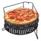 thumbnail image 1 of Juego para Hornear Pizza - Contiene 3 Moldes Antiadherentes para Pizza (Diseño Perforado) y Rejilla para Pizza, Bandeja Perforada para Pizza de 11 Pulgadas Adecuada para Horno, Parrilla, 1 of 4