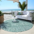 thumbnail image 6 of Addison Rugs Chantille Indoor/Outdoor Transitional Panel Teal Washable Round Rug, 8' x 8', 6 of 6