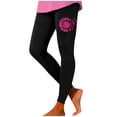 thumbnail image 1 of MKLEKYY Leggings deportivos para mujer, mallas de cintura alta estampadas para el mes de la prevención del cáncer de mama, leggings de ejercicio para levantamiento de pesas, pantalones de yoga (1), 1 of 4