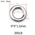 thumbnail image 1 of GLFILL Anneau Pivotant Résistant à la Corrosion et Performance Fiable Anneau Solide pour Pêche 9*6*1.5mm, 1 of 9