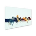 thumbnail image 2 of Trademark Fine Art "Lansing Michigan Skyline Blue" Canvas Art by Michael Tompsett, 2 of 3