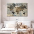 thumbnail image 2 of Elephant Stock Stone World Wall Art - Horizontal Canvas Wall Art - Lobby Wall Decor - Map Canvas - Beige And Gray Decor By Avery Tillmon - 48" x 32", 2 of 8