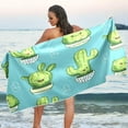 thumbnail image 7 of Dreamtimes Cute Kawaii Cactus Beach Towel Lightweight Compact Oversized Travel Towels Super Absorbent Quick Dry Towel for Swimming Camping Holiday, 7 of 7