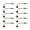 Bottle Green, variant on 10 X Led Wall Lights Model Street Lamps Railway Lamp Posts Black Smile Home