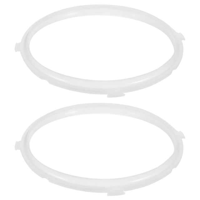 WHAMVOX 2Pcs Pressure Cooker Sealing Ring Gasket Silicone Efficient Sealing 8.7X8.7X0.7In