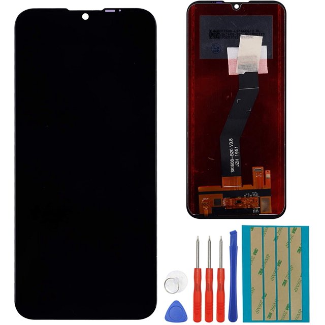 E-yiiviil LCD Display Compatible with Moto E6S (2020) 6.1" LCD Touch Screen Display Assembly with Tools(Black)