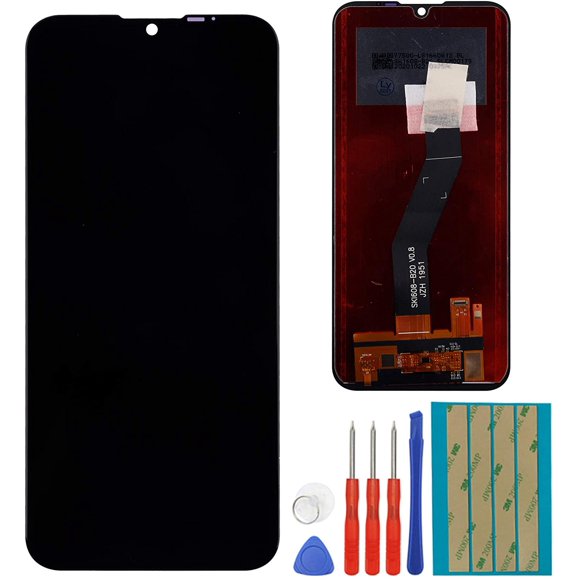 E-yiiviil LCD Display Compatible with Moto E6S (2020) 6.1" LCD Touch Screen Display Assembly with Tools(Black)
