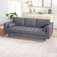 thumbnail image 3 of Jax Mid Century Modern Furniture Style Tufted Seat Fabric Couch in Dark Gray, 3 of 7