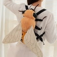 thumbnail image 4 of Funny Cartoon Insect Plush Backpack Stuffed Bee Ladybug Plush Backpack Soft Animal Adjustable Shoulder Strap Bag, 4 of 7