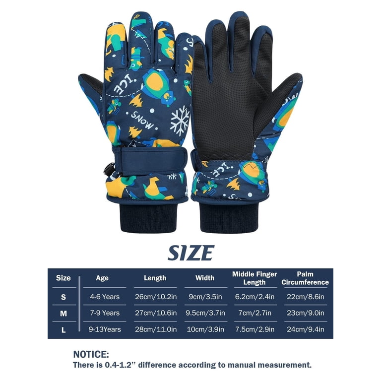 Zando Kids Snow Gloves, Waterproof, Touchscreen, Pink photo 2
