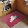 thumbnail image 3 of Pink Sky Bathroom Rug Washable 2x3 Entryway Rug Non Slip Abstract Sky White Minimalist Front Door Mat Low Pile Indoor Doormat Throw Floor Carpet for Kitchen Bedroom Entrance, 3 of 9