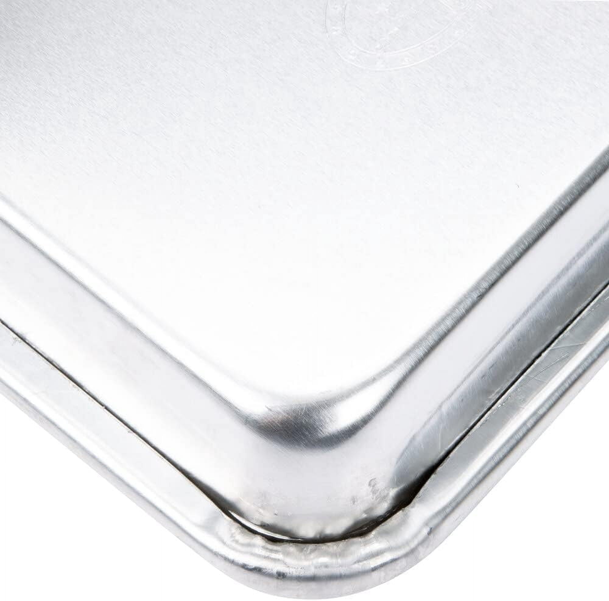 TrueCraftware- Set of 2 Aluminum Eighth Size Sheet Pan 10" x 6" Baking Sheets 20 Gauge -Oven Safe Baking Pan Baking Tray Cookie Sheet Baking Sheet for Oven Baking Roasting