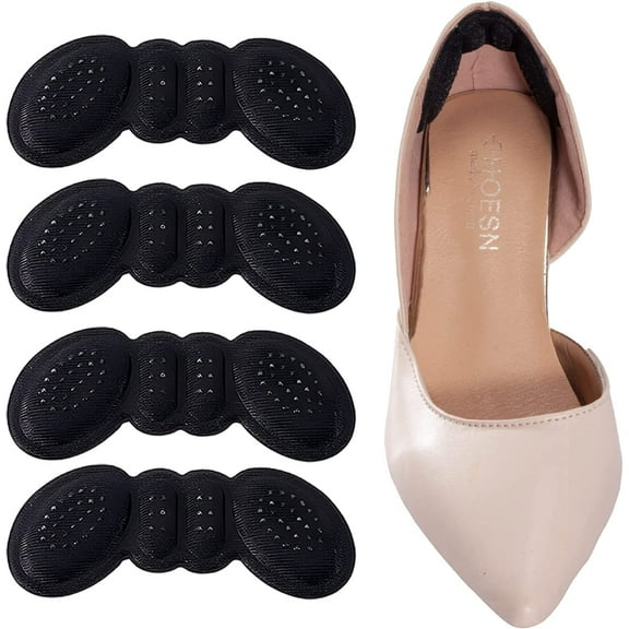 Heel Pads for Shoes That are Too Big Heel Inserts for Women Anti-Slip Heel Grips Liner Cushions Inserts for Women Men Shoe Heel Inserts Prevent Rubbing Blisters Heel Slipping(4Pairs)