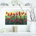 thumbnail image 1 of Panoramique de Champ de Coquelicots Rouges Sauvages - Art Mural Moderne sur Toile, 1 of 3