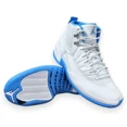thumbnail image 4 of Ni - ke Ni - ke Air Jordan 12 Retro Shoes Melo White University Blue CT8013-112 Mens Size 9, 4 of 5