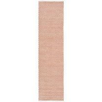 SAFAVIEH Boston Angelica Diamond Trellis Cotton Runner Rug, Orange, 2'3" x 9'
