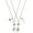 C: Cuban chain necklaces, variant on Elphaba Glinda Friendship Matching Bracelets - Wicked Musical Merch Witch Hat Crown Wand Heart Charm Necklaces - BFF Couple Accessories Christmas Valentine's Day Gift Set of 2