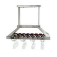 thumbnail image 4 of Elegant Designs WR1000-BSN 2 Light LED Overhead Wine Rack, Brushed Nickel, 4 of 6