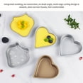 thumbnail image 4 of Molde para pudín de acero al carbono resistente al calor, molde para cupcakes de múltiples formas, taza de gelatina antiadherente, molde Herramientas y accesorios para hornear Corazón de oro Inteprter HA8438-03B, 4 of 6