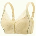 thumbnail image 5 of LIHOFIO Womens Sports Bras Solid Color Plus Size Front Hook Wireless Breathable Adjustable Bra, 5 of 5