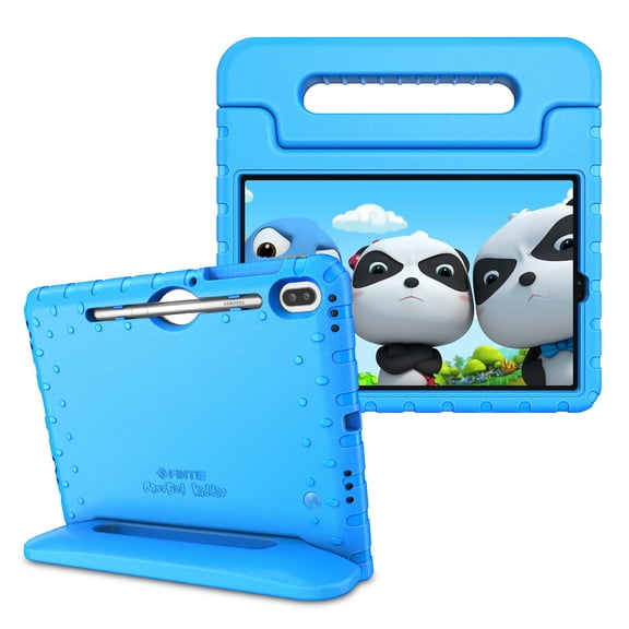 Fintie Shockproof Case for Samsung Galaxy Tab S6 10.5" 2019 (Model SM-T860/T865/T867), Kiddie Series Light Weight Convertible Handle Stand Kids Friendly Cover with Built-in S Pen Holder, Blue