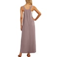 thumbnail image 6 of Women Overalls Summer Dress Boho Wide Leg Overalls Casual Loose Rompers with Pockets 2026 Khaki L, 6 of 6