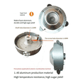 thumbnail image 3 of 2X Sugar Header Candy Floss Cotton Candy Machine Boiler Candy Outlet Device Rotate Parts for Cotton Candy Maker 220V, 3 of 7