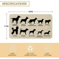 thumbnail image 2 of Dog Front Door Mat 30 X 17 Inch Funny Dog Doormat Indoor Outdoor Entrance Linen Floor Mat Non Slip Rubber Dog Welcome Mats Farmhouse Decor Gifts, 2 of 6