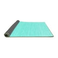 thumbnail image 2 of Ahgly Company Indoor Rectangle Solid Turquoise Blue Modern Area Rugs, 4' x 6', 2 of 4