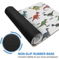 thumbnail image 6 of Long Mouse Pads for Desk,White Cartoon Dinosaurs Names Pattern Desk Mats on Top Of Desks, Desk Mouse Pad Extra Large with 3mm Non-Slip Base and Stitched Edge for Gaming,Office,Work,Home 31.5"x11.8", 6 of 6