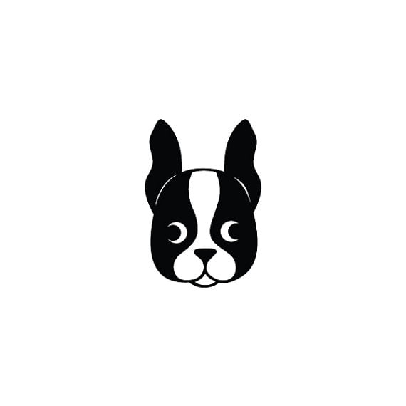 Tattify French Bulldog Temporary Tattoo Frenchie (Set of 2)