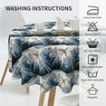 thumbnail image 5 of Printed Table Cloth Round Tablecloths 60 Inch Water Resistant Spill Proof Washable Polyester Tablecloth Modern Aircraft Decorative Table Cover for Dining Table, Parties,Kitchen, 5 of 6