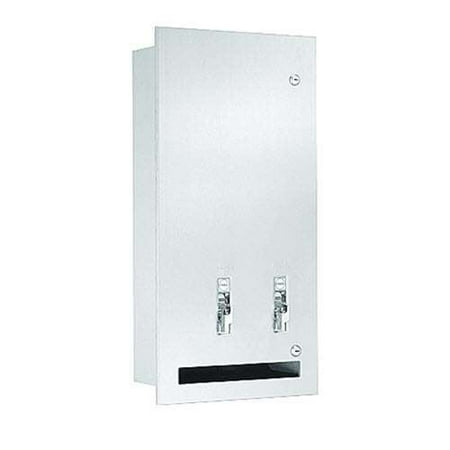 

Bradley 4017-430000 - Contemporary Series Napkin/Tampon Vendor - Recessed $.50