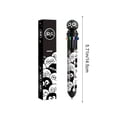 thumbnail image 2 of Oioii Personalized Red Apples & Black Cats 10-Color Ballpoint Pen, Fast-Drying Ink, Stylish Multifunctional Pen, for Students Writing and DIY Marking,Black, 2 of 6